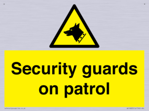 Security guards on patrol